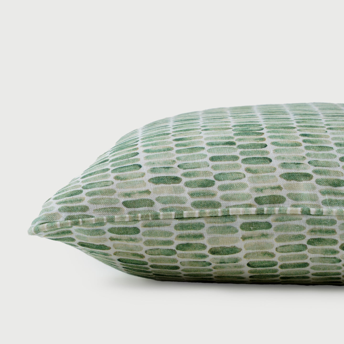Speckle Green Linen Cushion Cover
