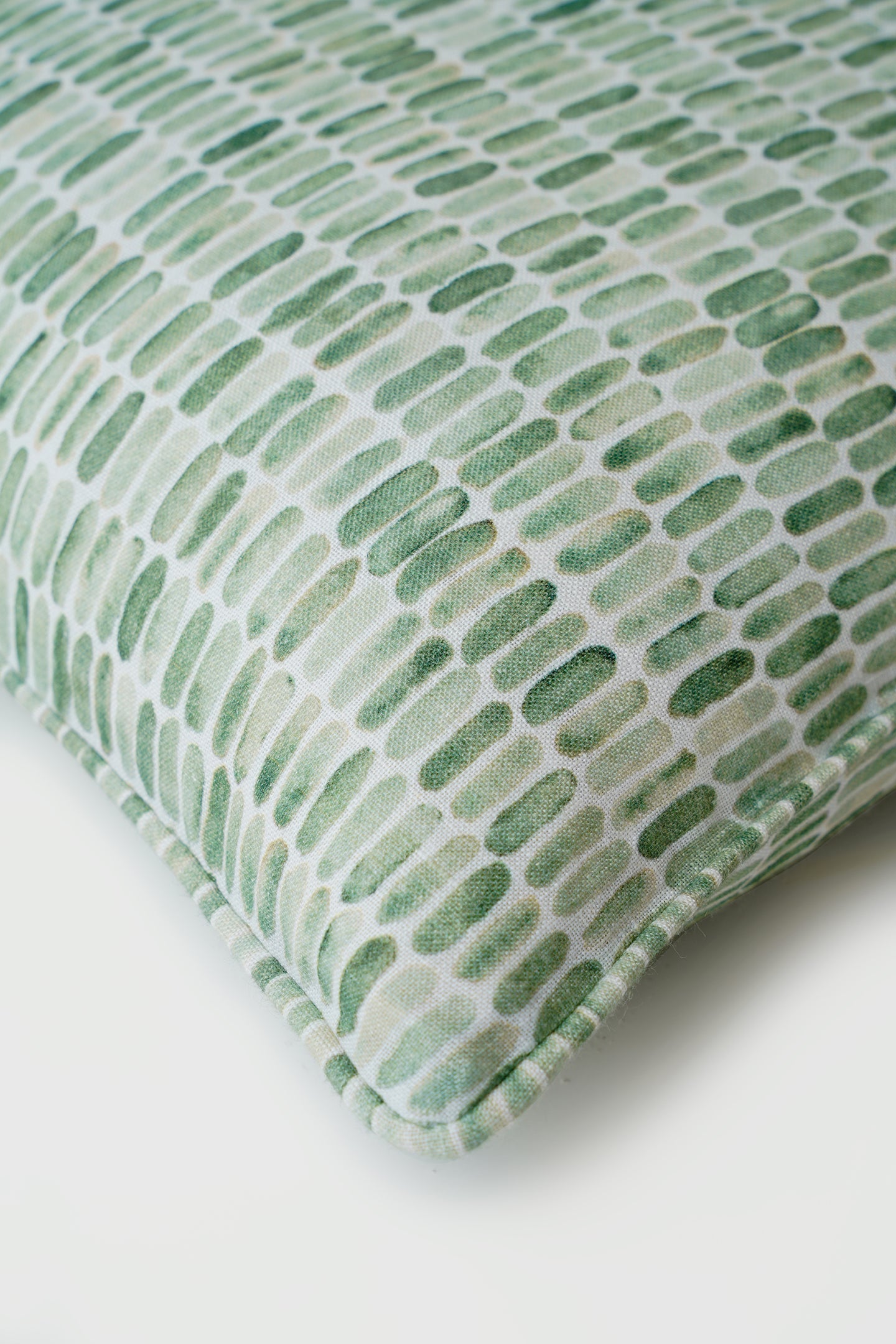 Speckle Green Linen Cushion Cover