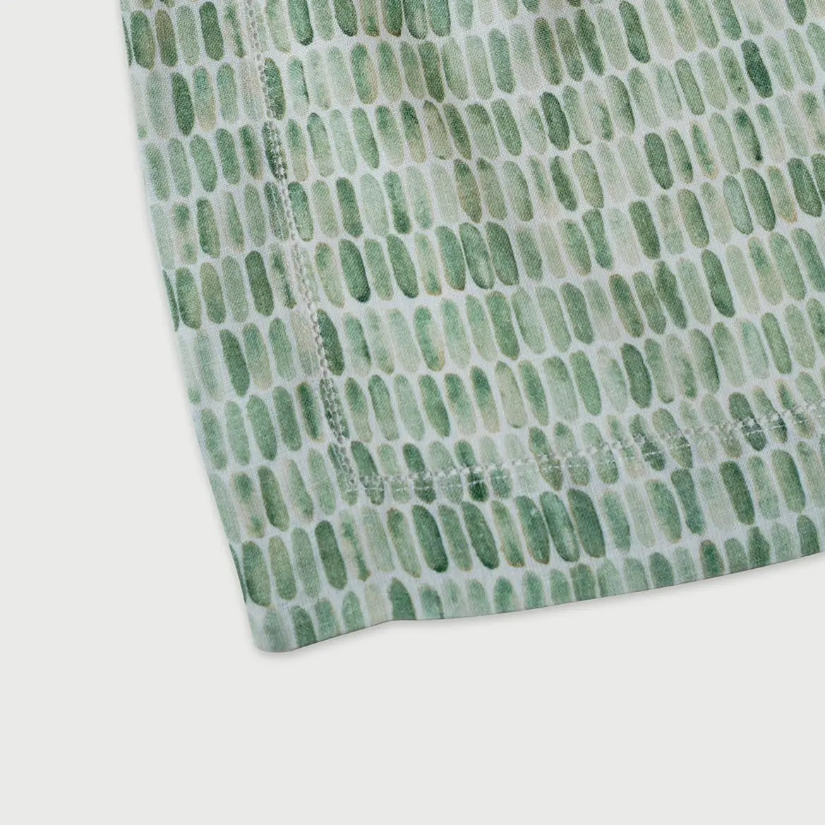 Speckle Green Linen Table Cover SanctuaryLiving