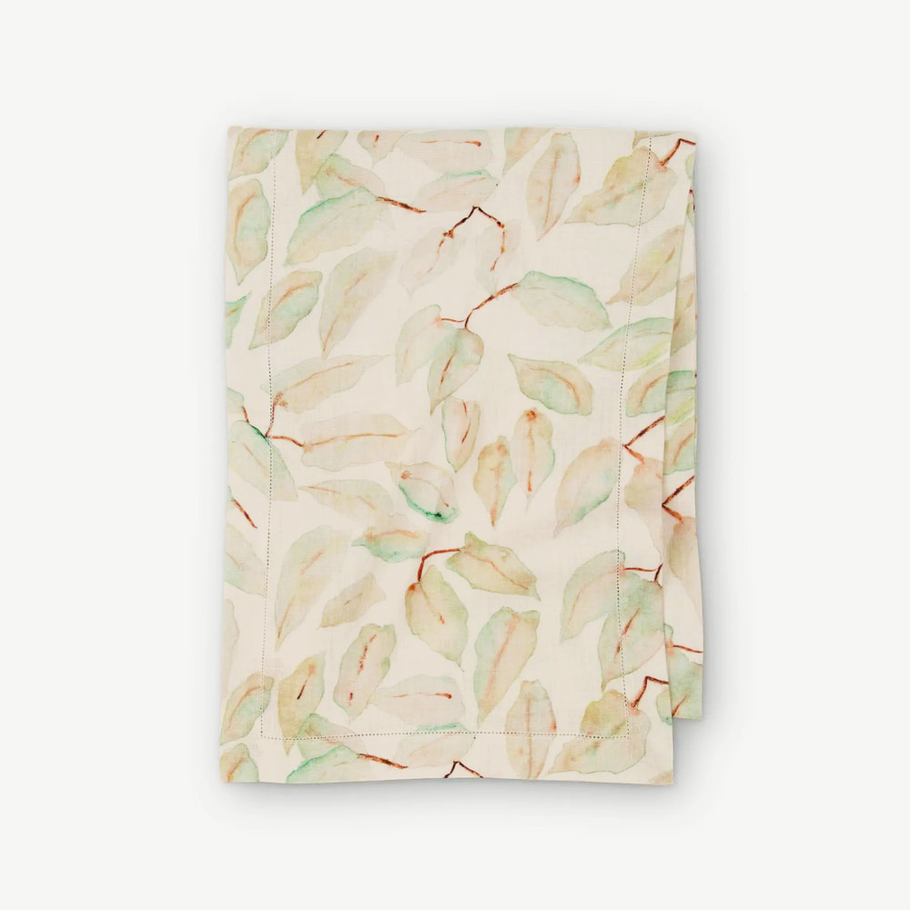 Grove Ivory Linen Table Runner