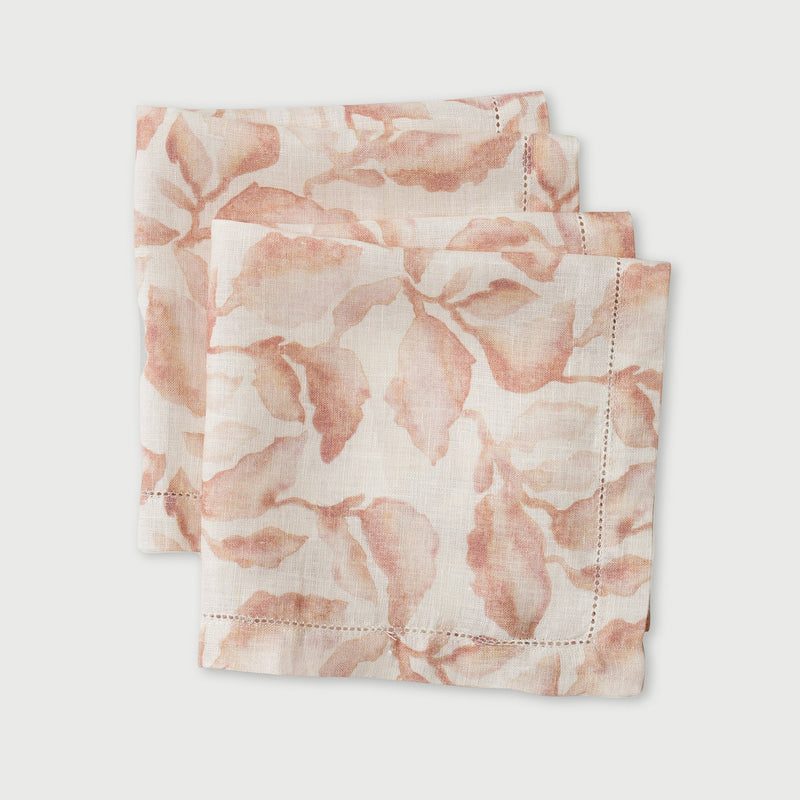 Linen Blush Table Runner and Napkins Gift Set