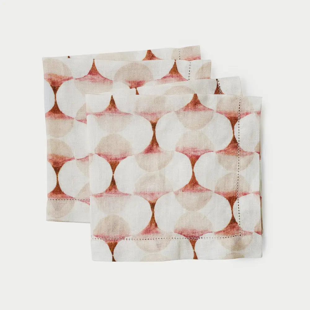 Cove Blush Linen Table Napkins-Set of 2 SanctuaryLiving