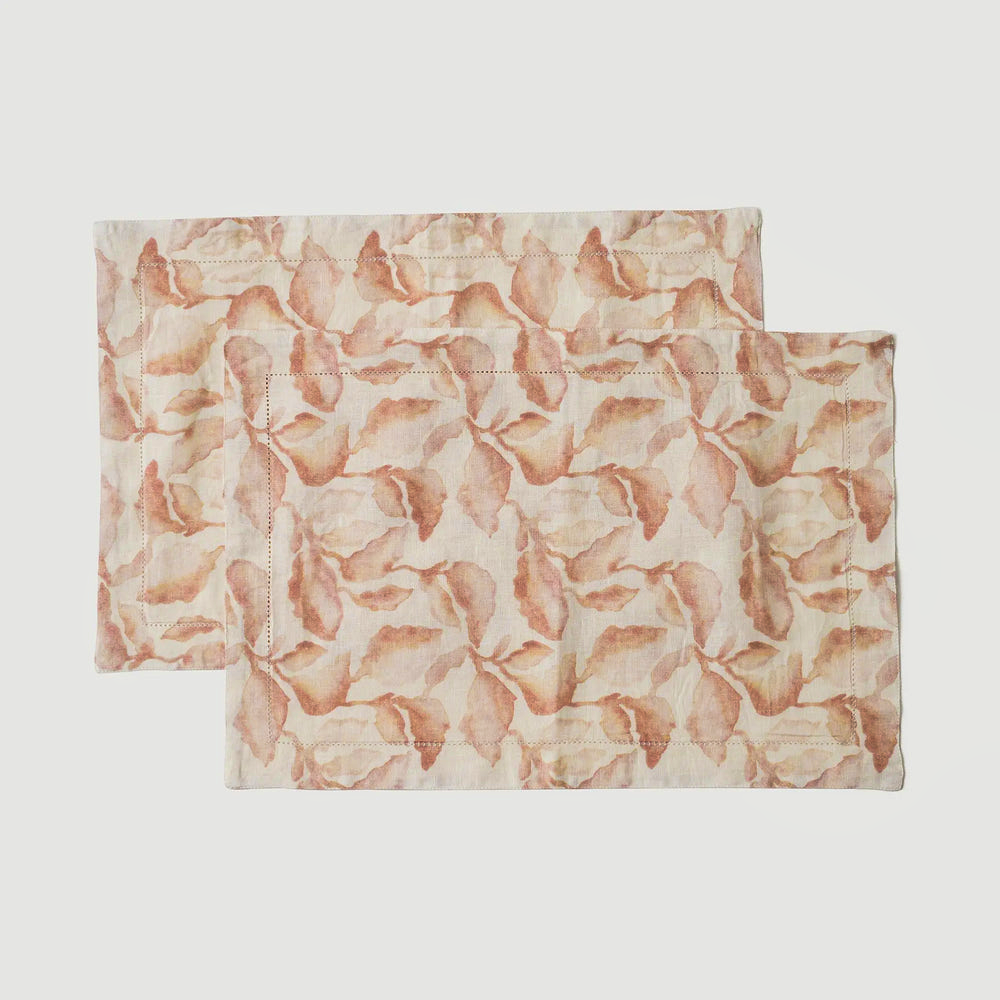 Cascade Blush Table Mats-Set of 2