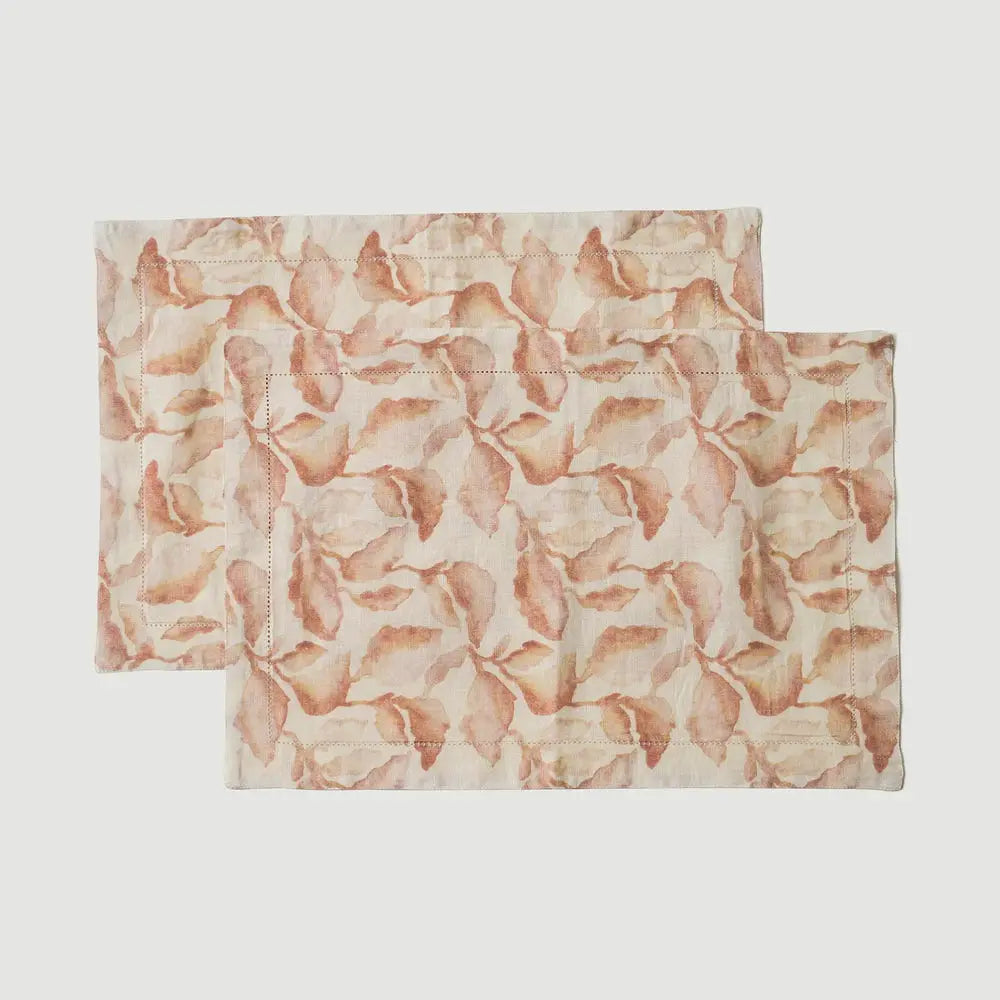 Cascade Blush Table Mats-Set of 2 SanctuaryLiving