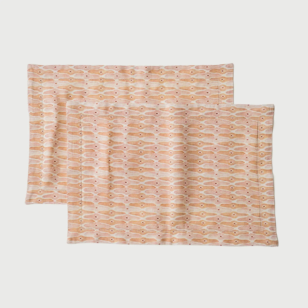 Mosaic Blush Table Mats-Set of 2