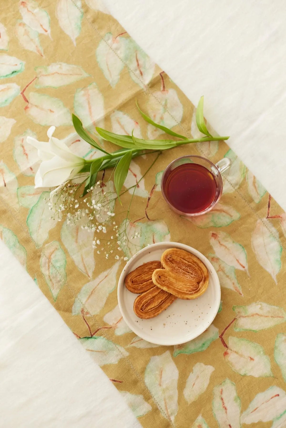 Ivory Linen Table Cover SanctuaryLiving