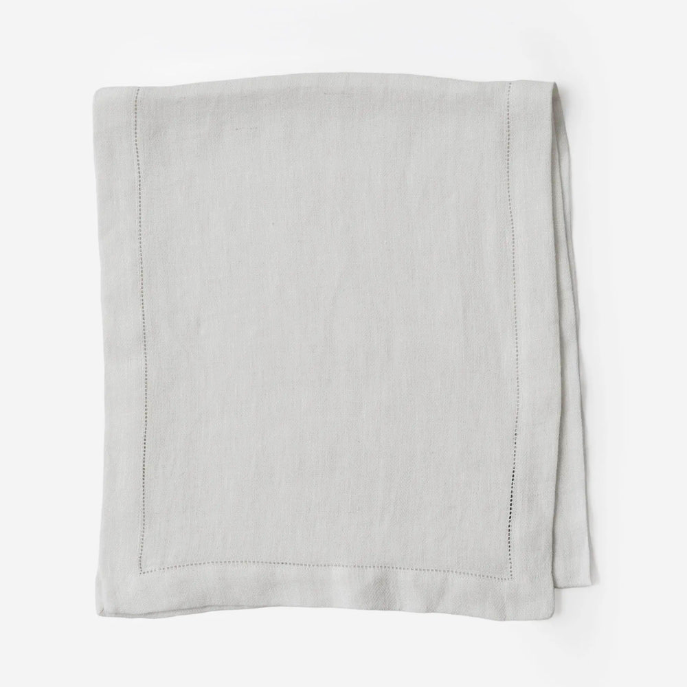 Ivory Herringbone Linen Table Runner