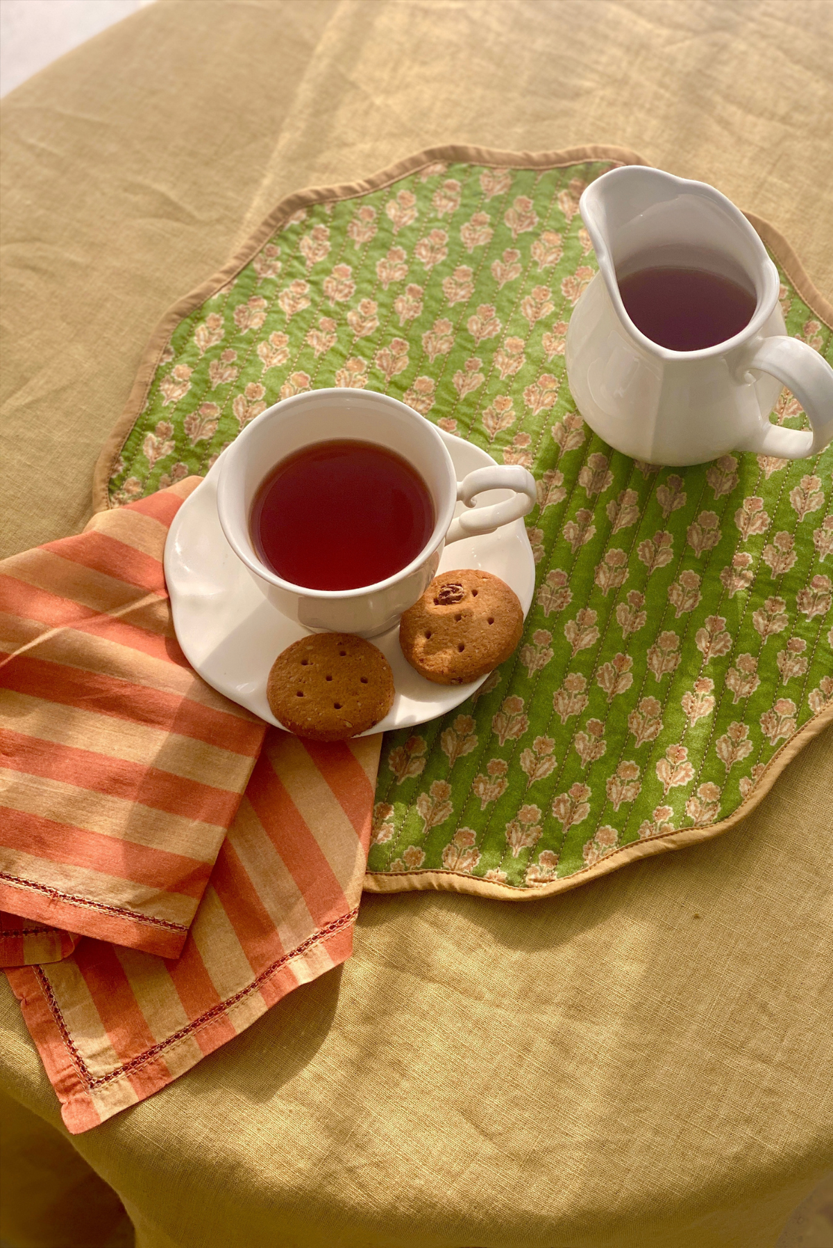Sand Linen Table Cover