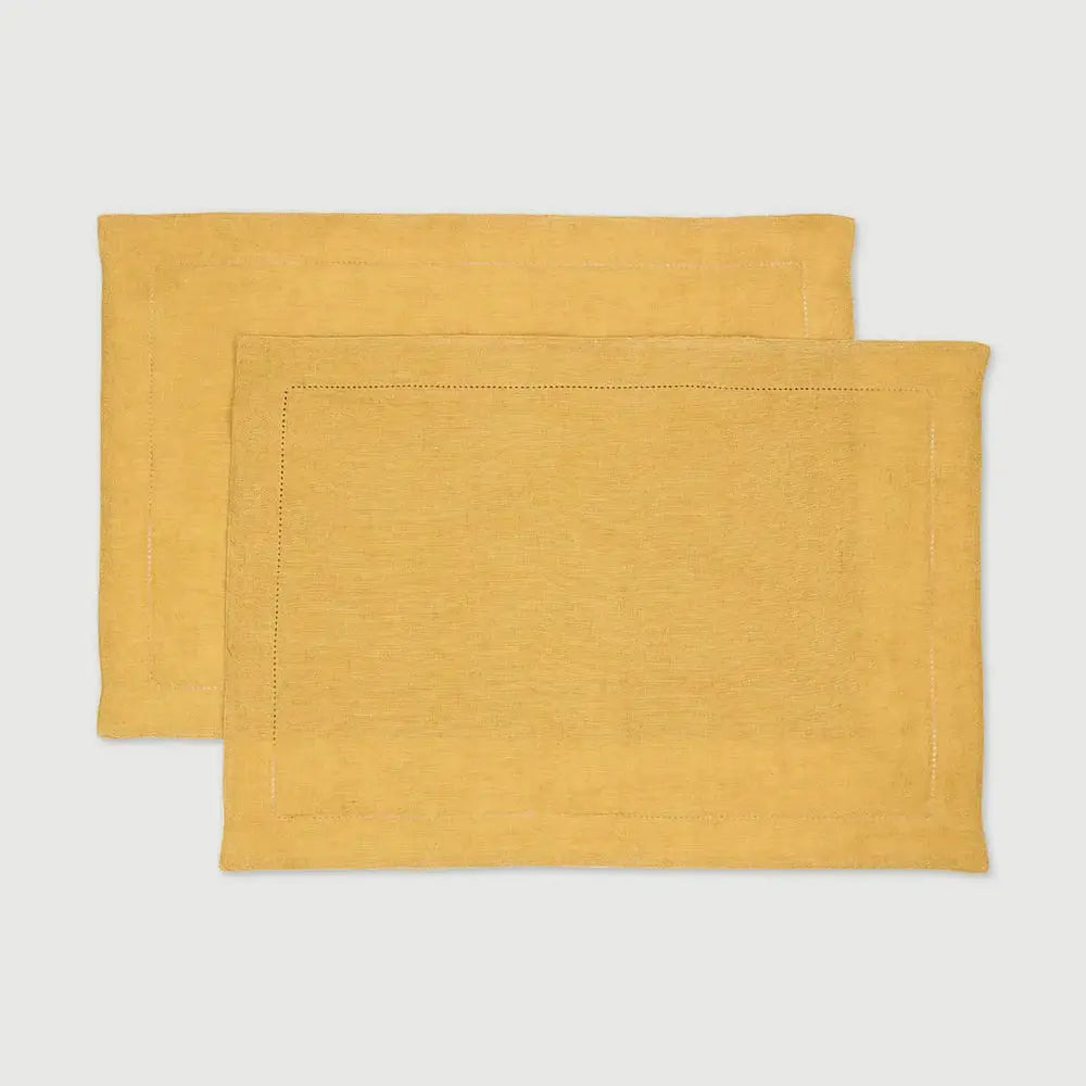 Sand Linen Table Mats-Set of 2 SanctuaryLiving
