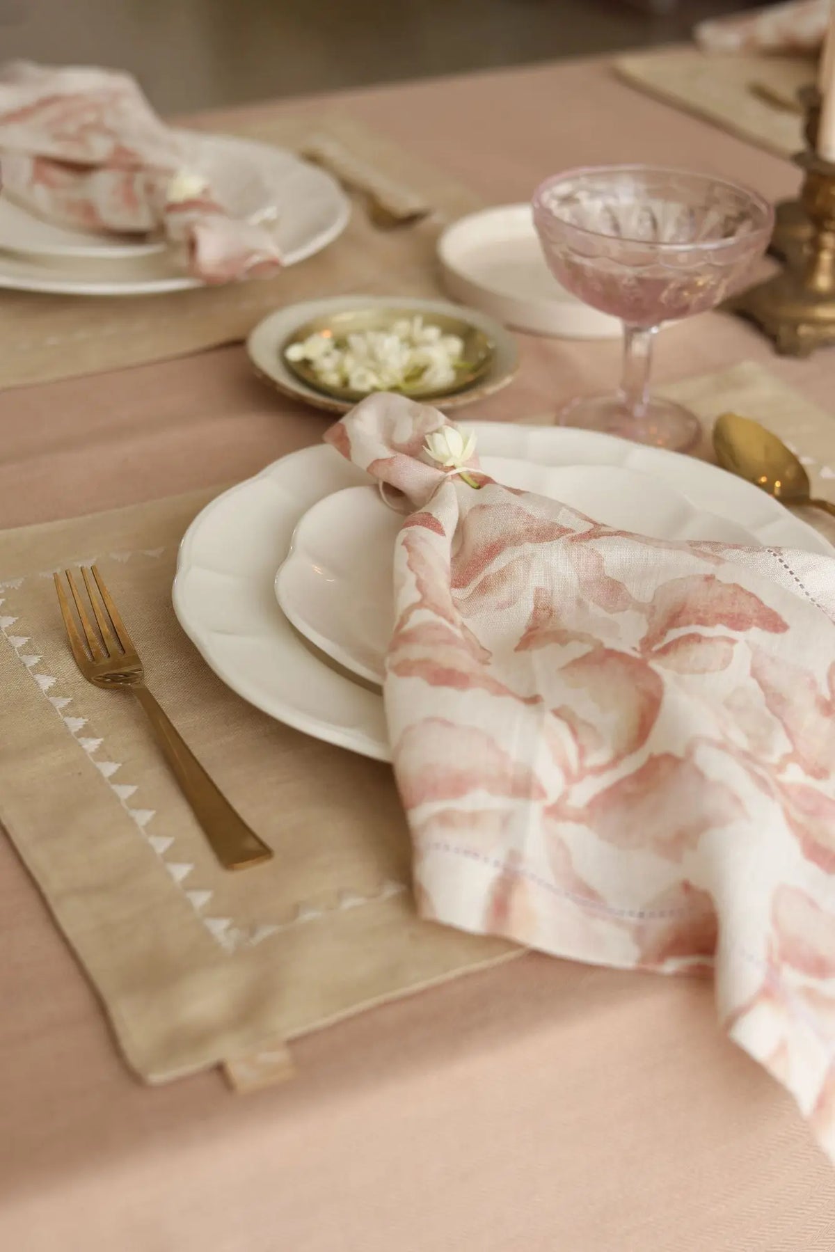 Mirage Sand Linen Table Mats-Set of 2 SanctuaryLiving