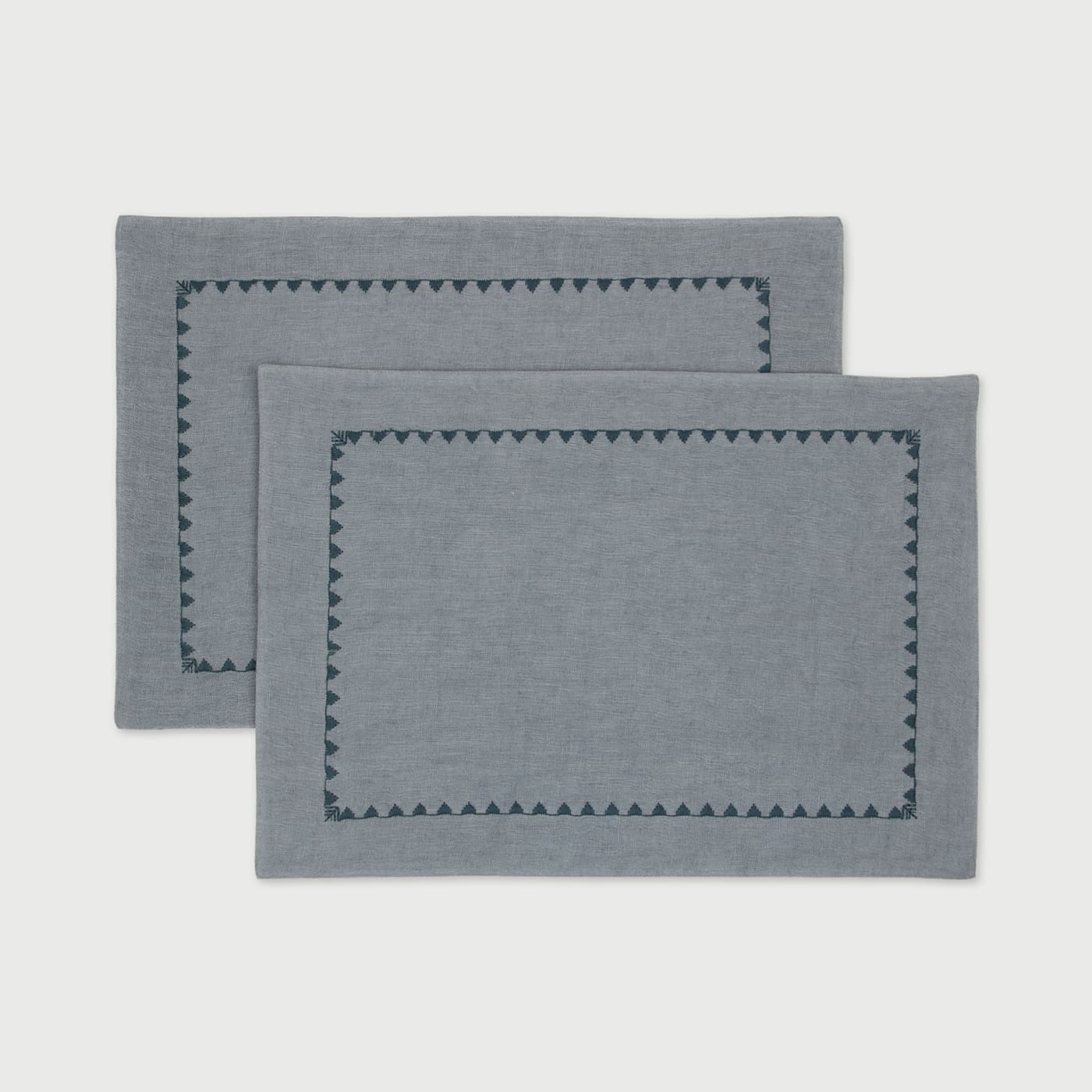 Mirage Baby Blue  Linen Table Mats-Set of 2