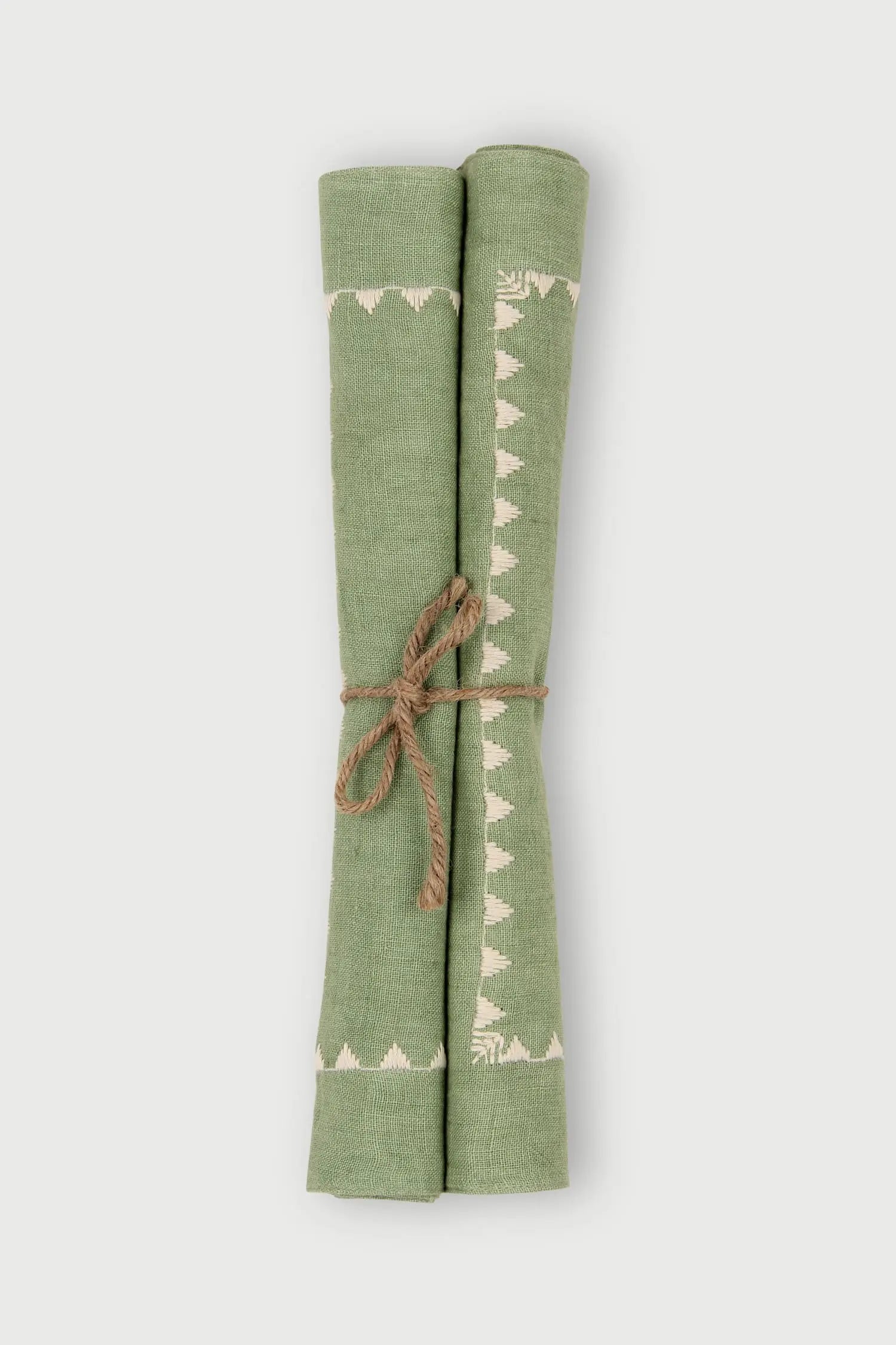 Mirage Fern Linen Table Mats-Set of 2 SanctuaryLiving