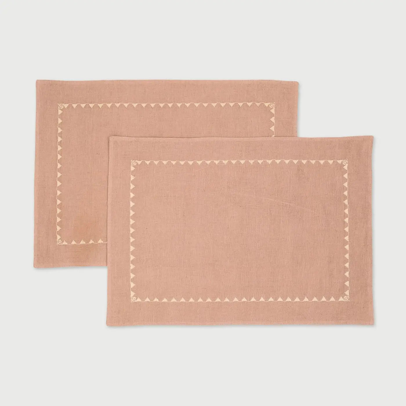 Mirage Rose Linen Table Mats-Set of 2 SanctuaryLiving