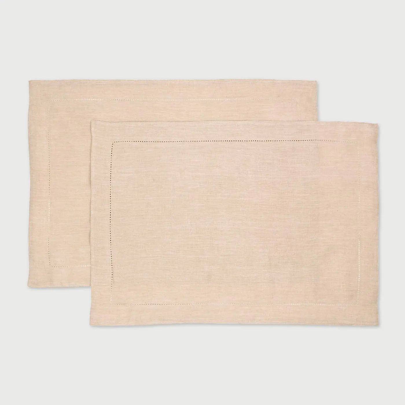 Soft Pink Linen Table Mats-Set of 2 SanctuaryLiving