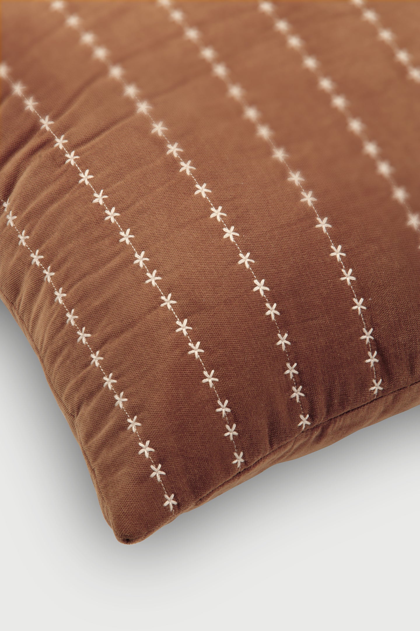 Sitara Tan Brown Velvet Cushion Cover