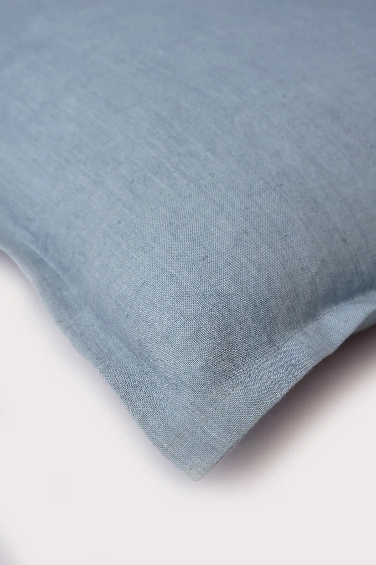 Baby Blue Linen Euro Sham SanctuaryLiving