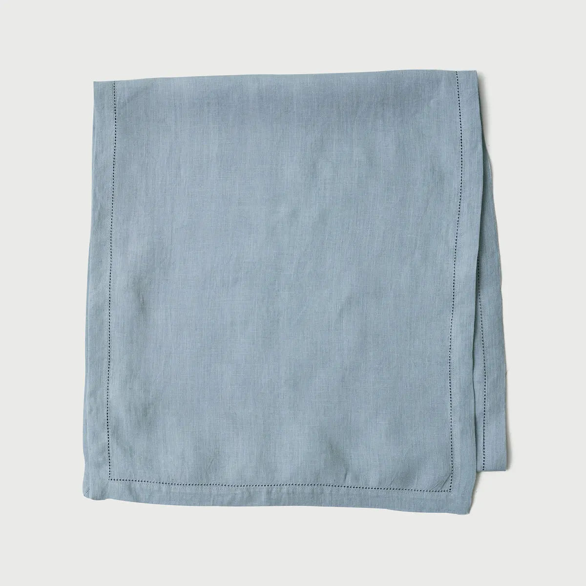 Baby Blue Linen Table Runner SanctuaryLiving