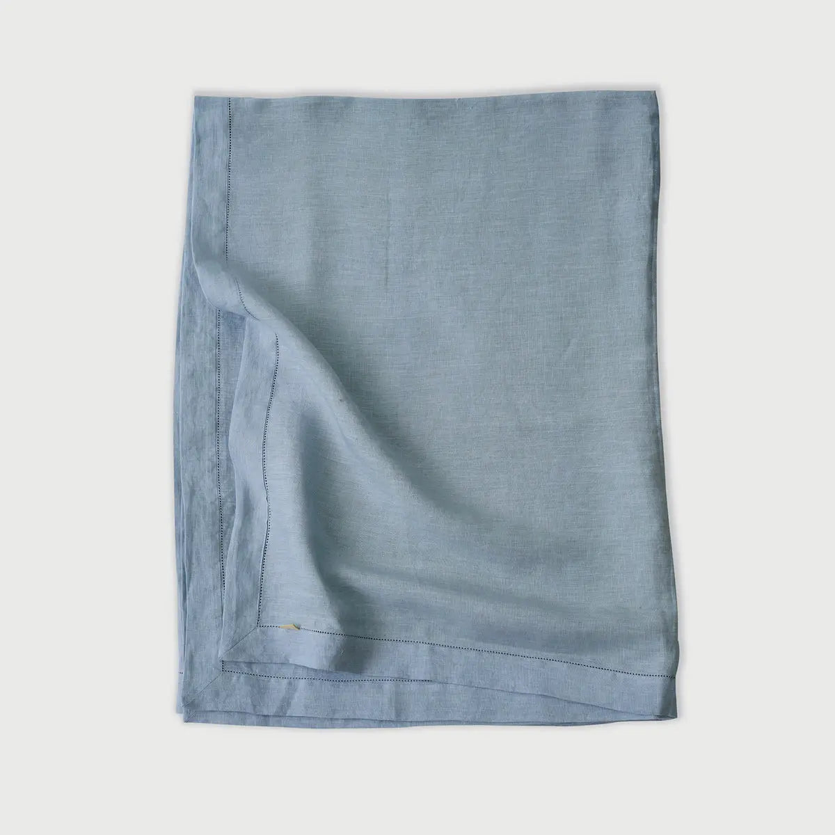 Baby Blue Linen Table Cover SanctuaryLiving