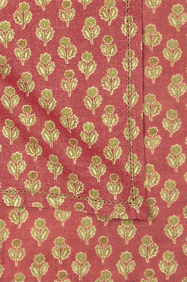 Viola Carmine Cotton Table Napkins-Set of 6 SanctuaryLiving
