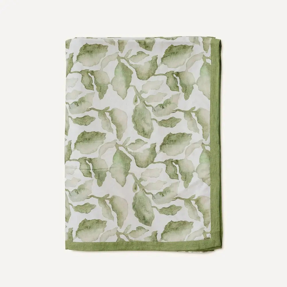 Cascade Green Linen Bedspread SanctuaryLiving