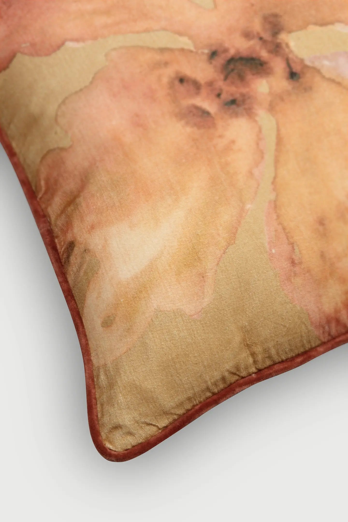 Bloom Ochre Velvet Cushion Cover SanctuaryLiving