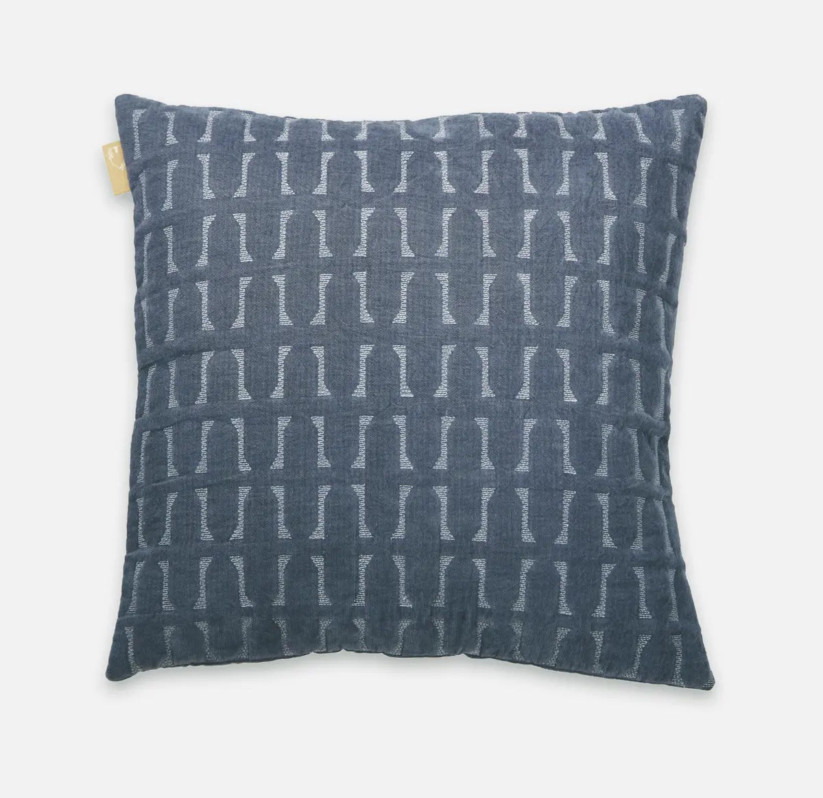 Twig Indigo Embroidered Velvet Cushion Cover SanctuaryLiving