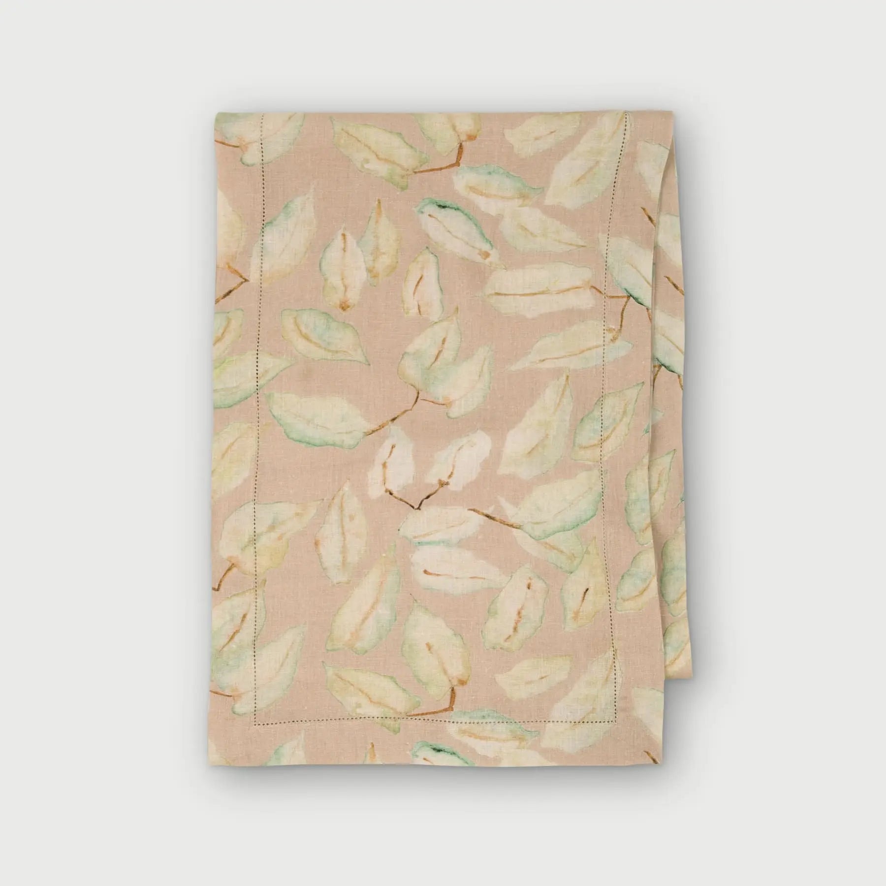 Grove Blush Linen Table Runner SanctuaryLiving