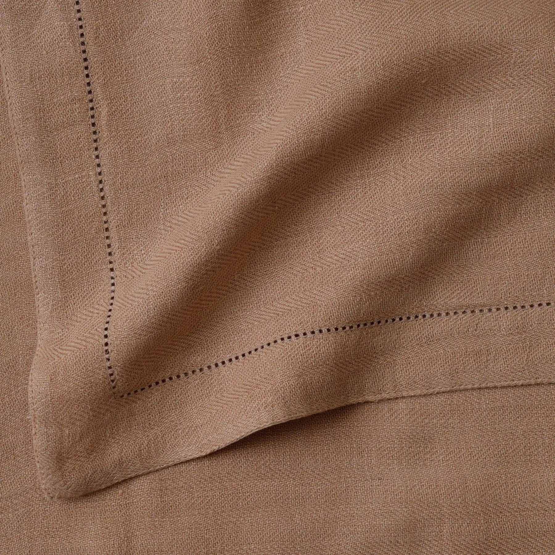 Hemstitch Blush Linen Table Mats-Set of 2 SanctuaryLiving