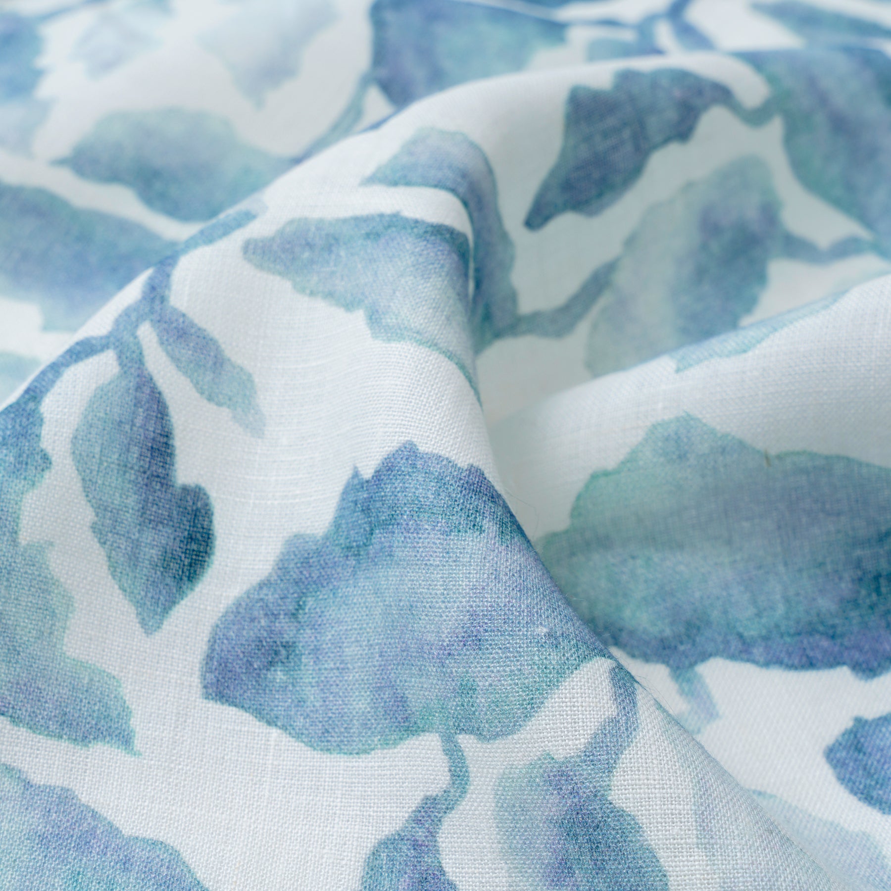 Cascade Blue Linen Table Runner