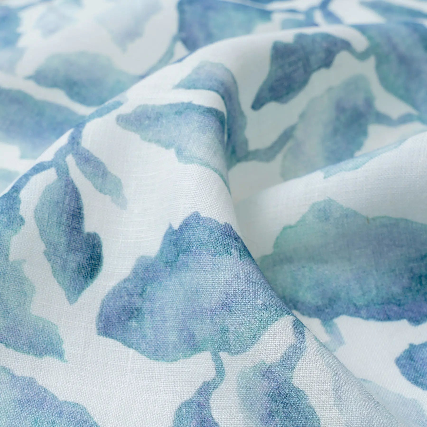 Cascade Blue Linen Table Runner SanctuaryLiving