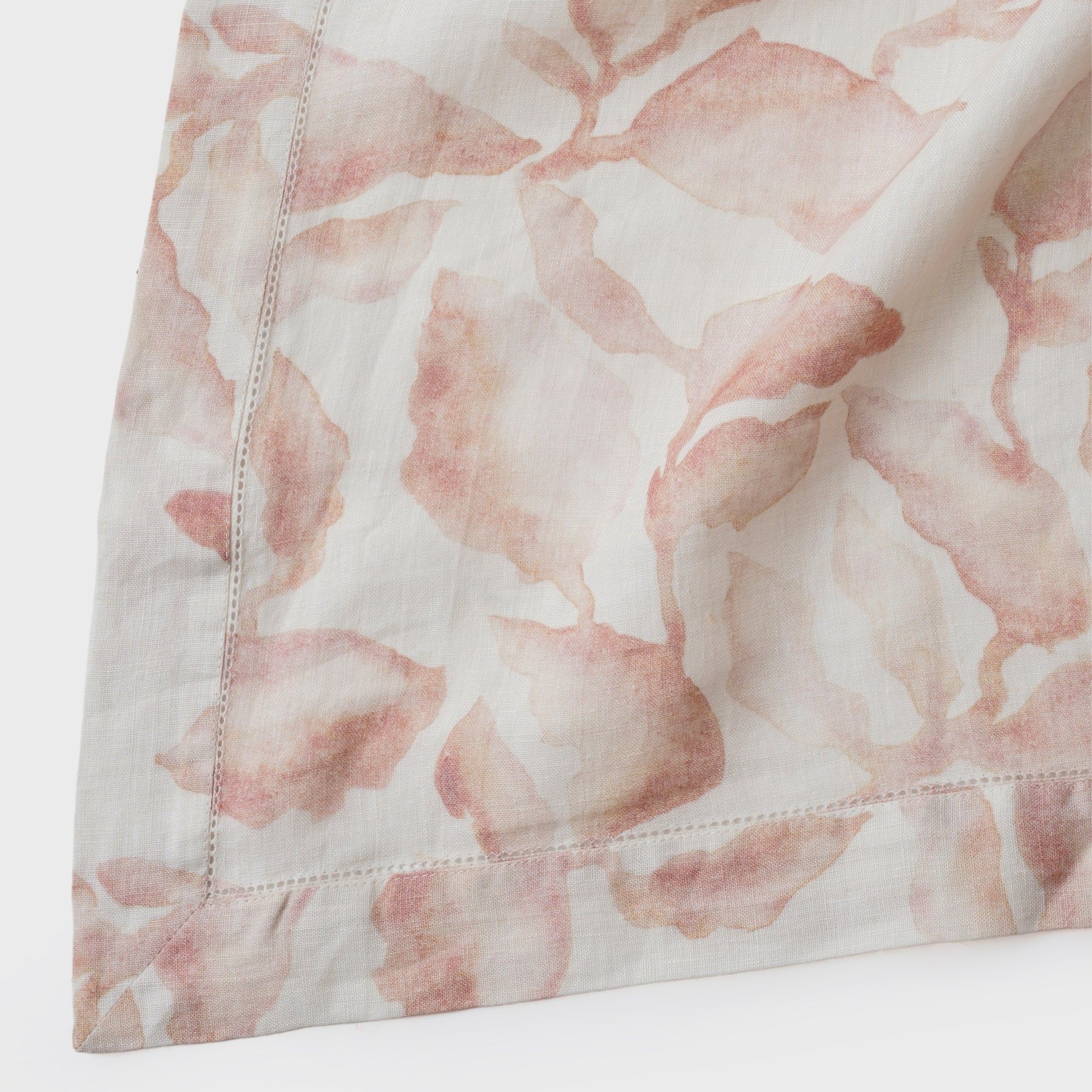 Cascade Blush Linen Table Cover