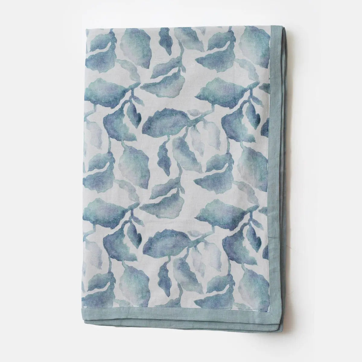 Cascade Blue Linen Bedspread SanctuaryLiving