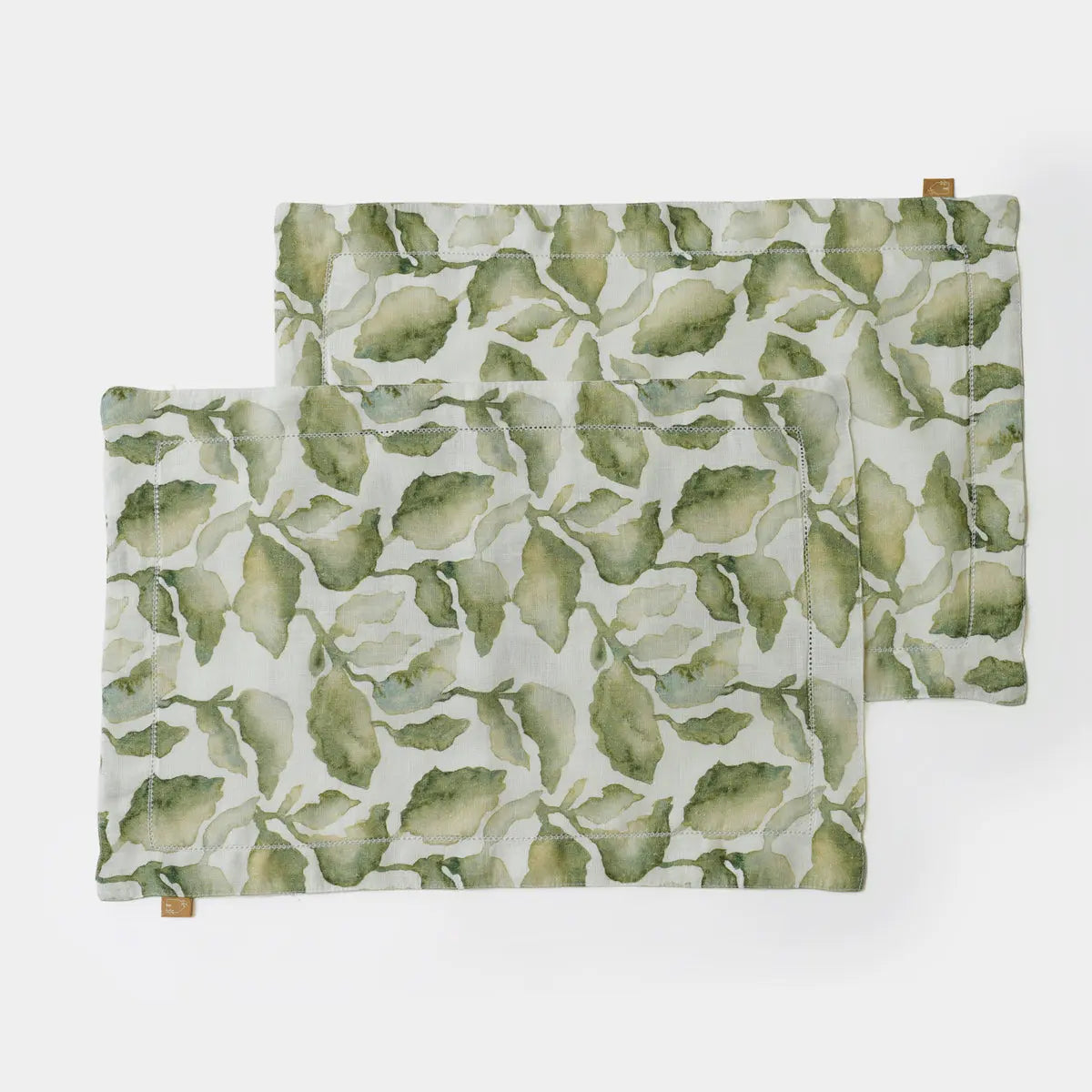 Cascade Green Table Mats-Set of 2 SanctuaryLiving