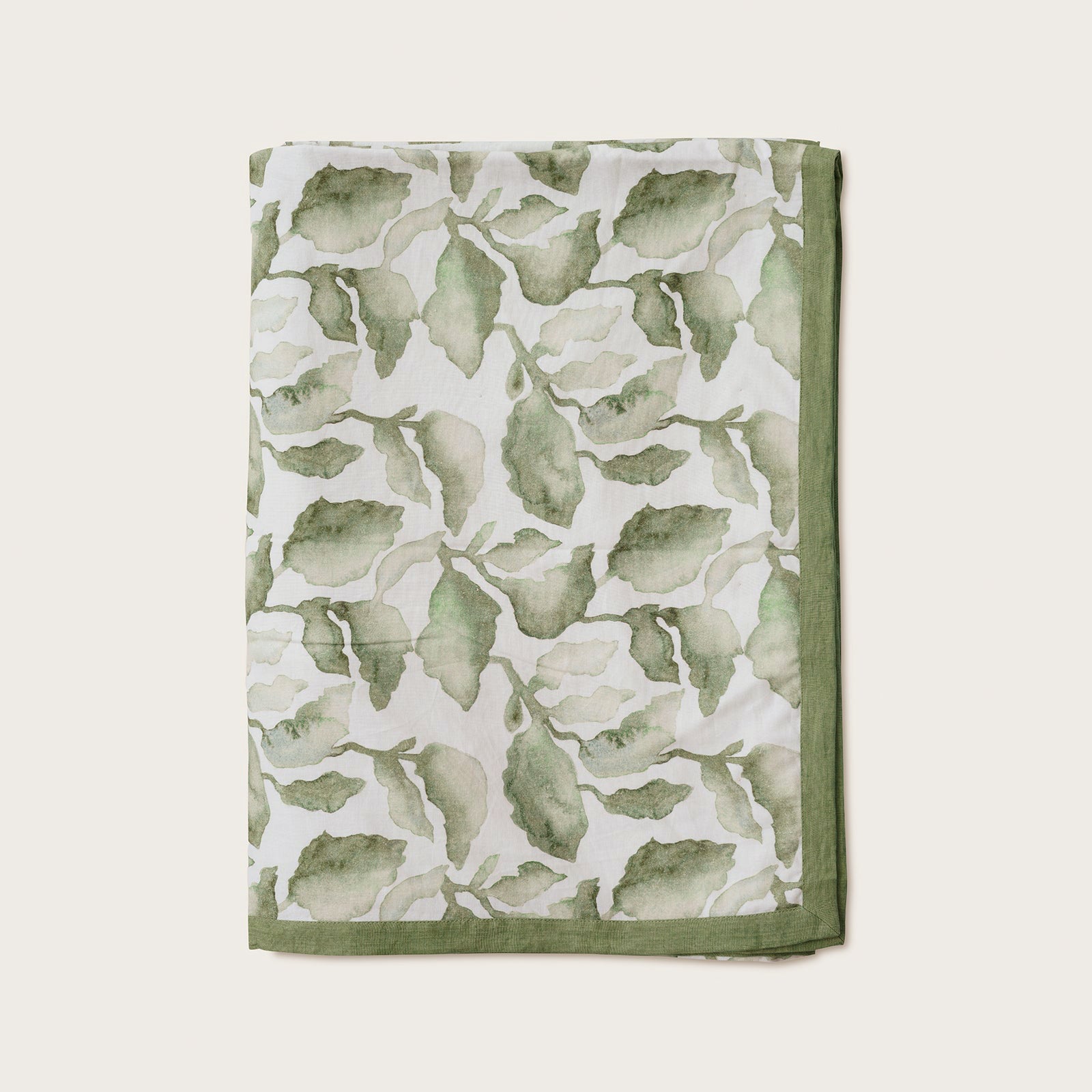 Cascade Green Linen Bedspread