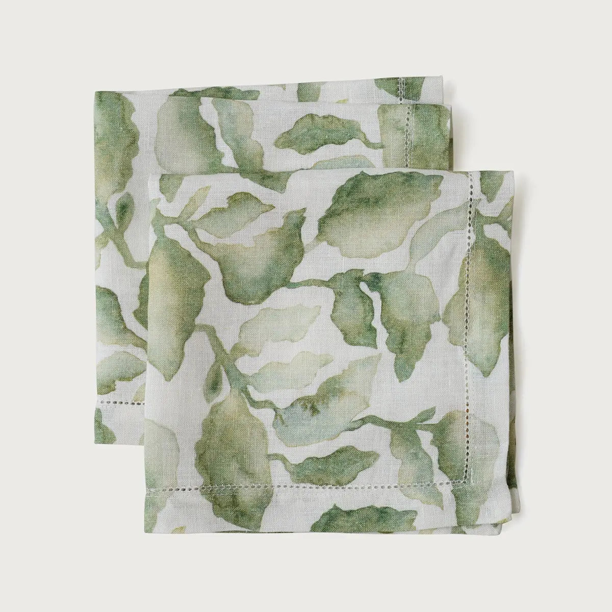 Cascade Green Gift Set-Linen Napkins & Napkin Rings SanctuaryLiving