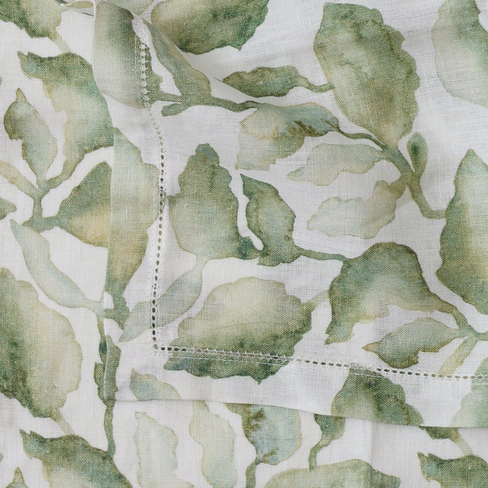 Cascade Green Linen Table Napkins-Set of 2