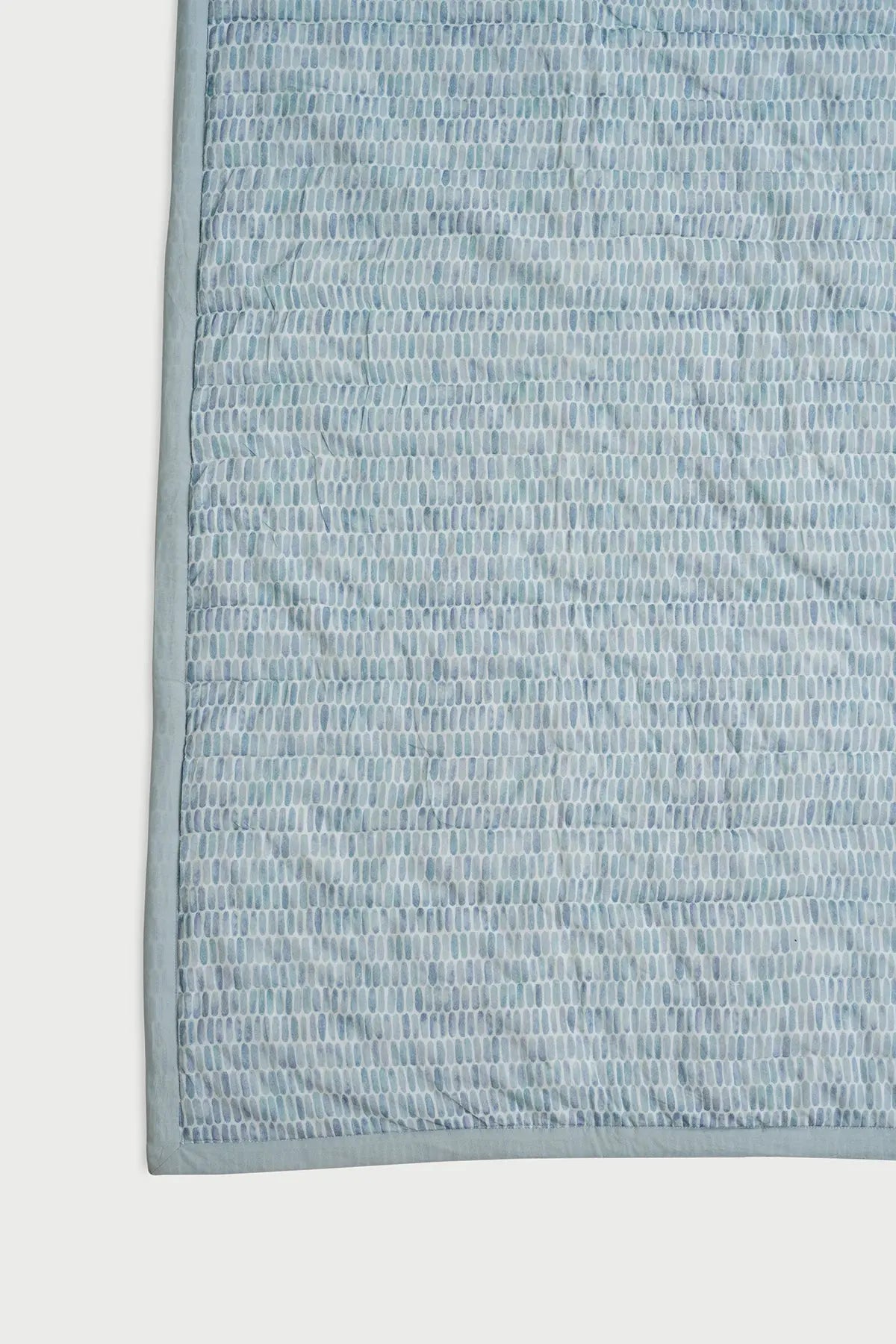 Speckle Blue Kantha Cotton Quilt SanctuaryLiving