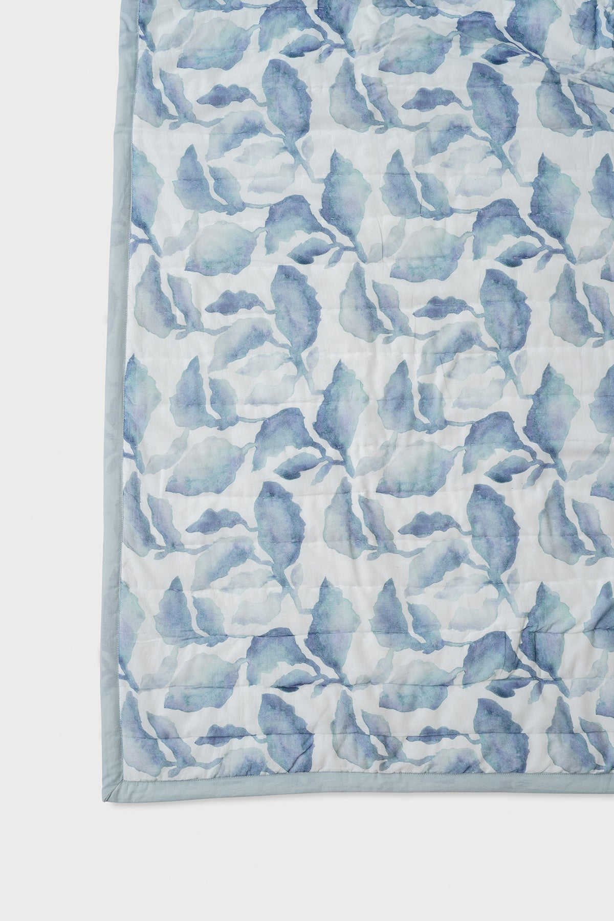 Speckle Blue Kantha Cotton Quilt