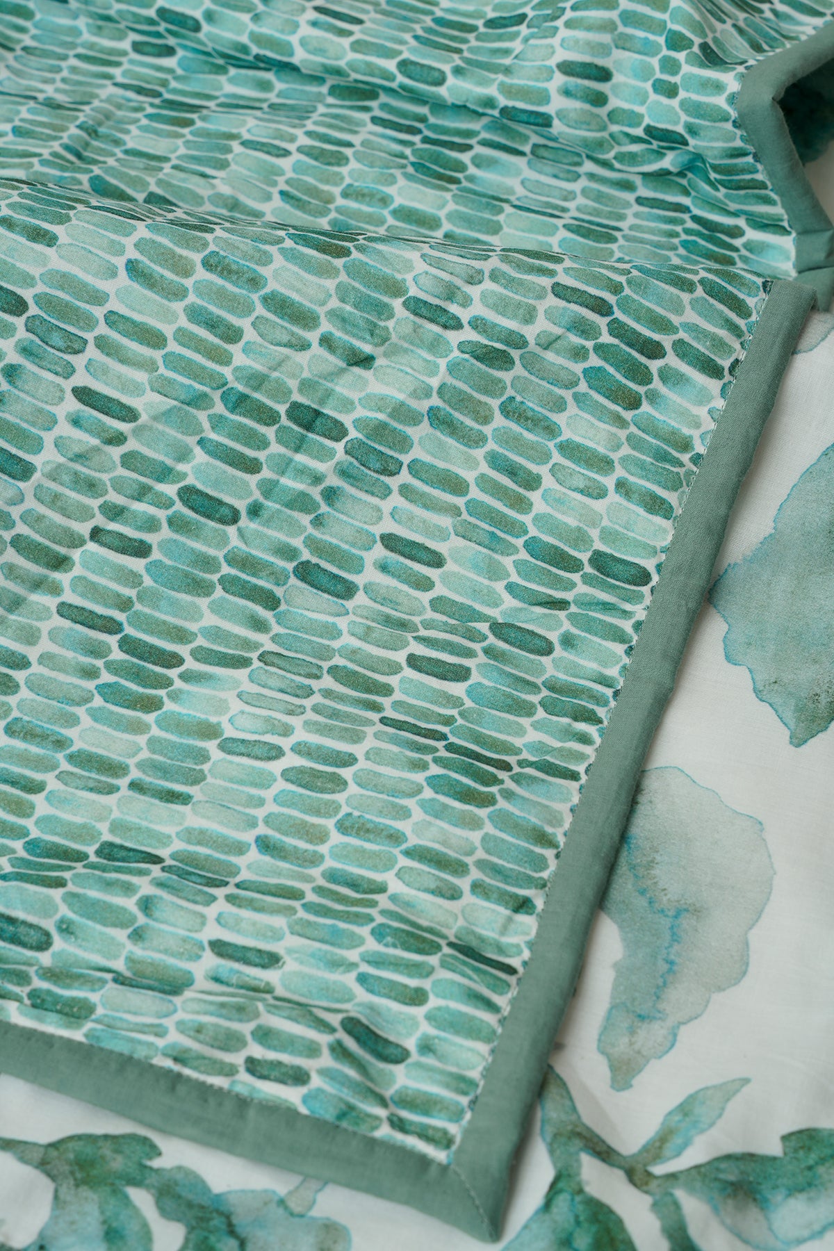 Cascade Speckle Teal Cotton Dohar