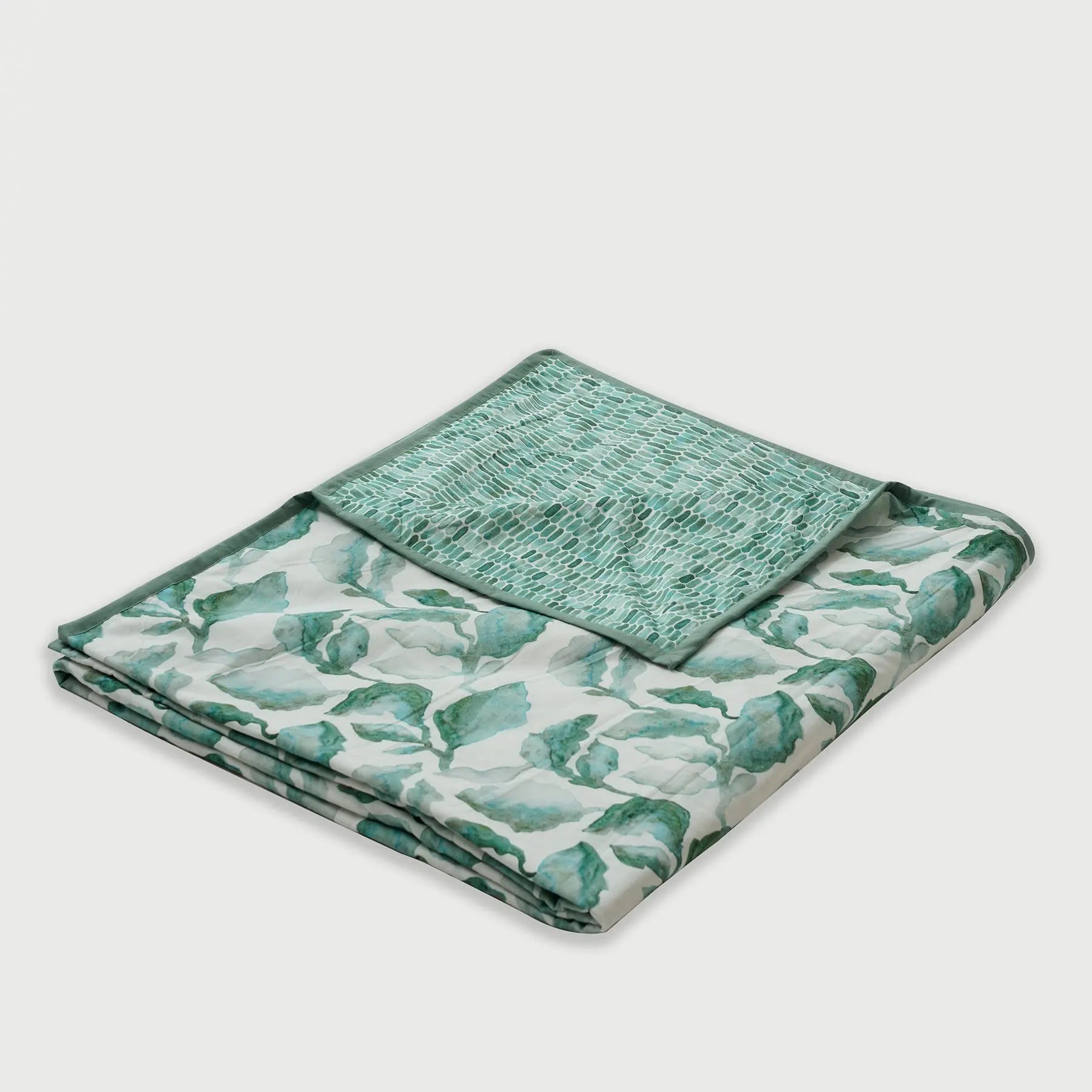 Cascade Speckle Teal Cotton Dohar SanctuaryLiving