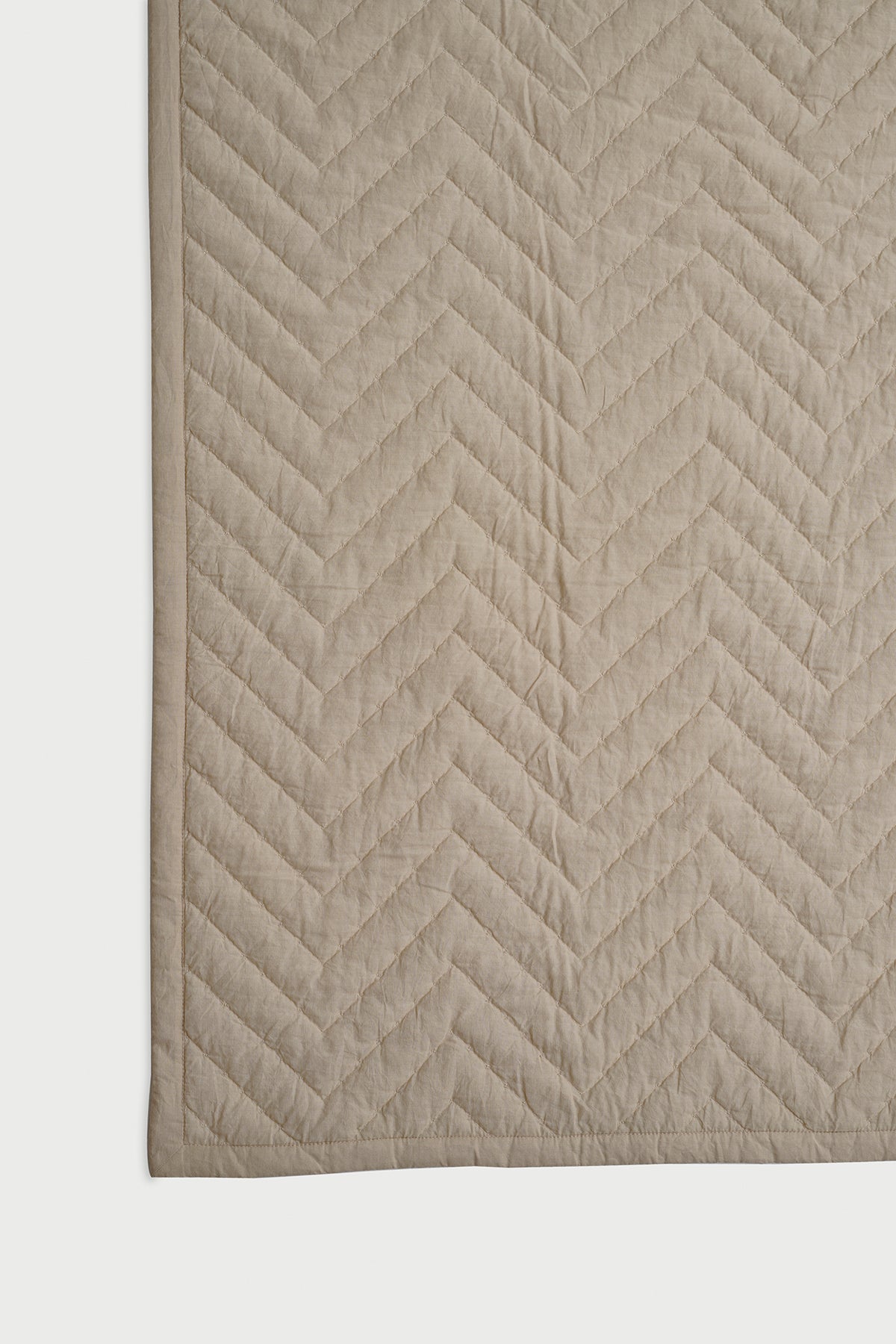 Chevron Blush Quilted Cotton Bedding Set