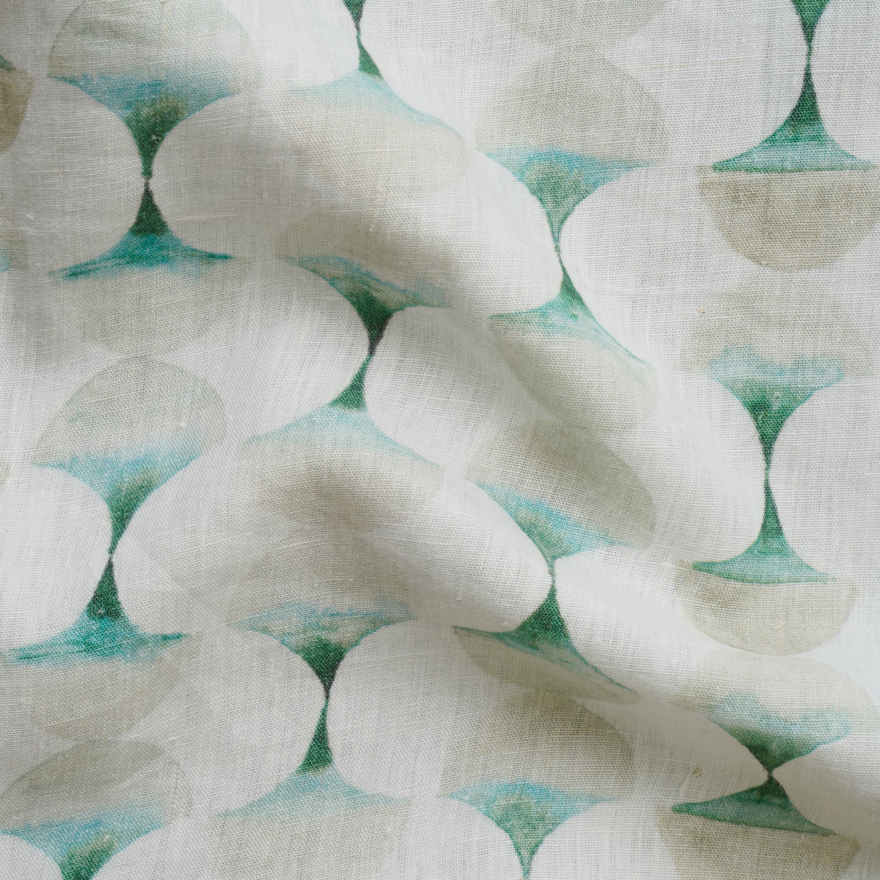 Printed Linen Round Table cover