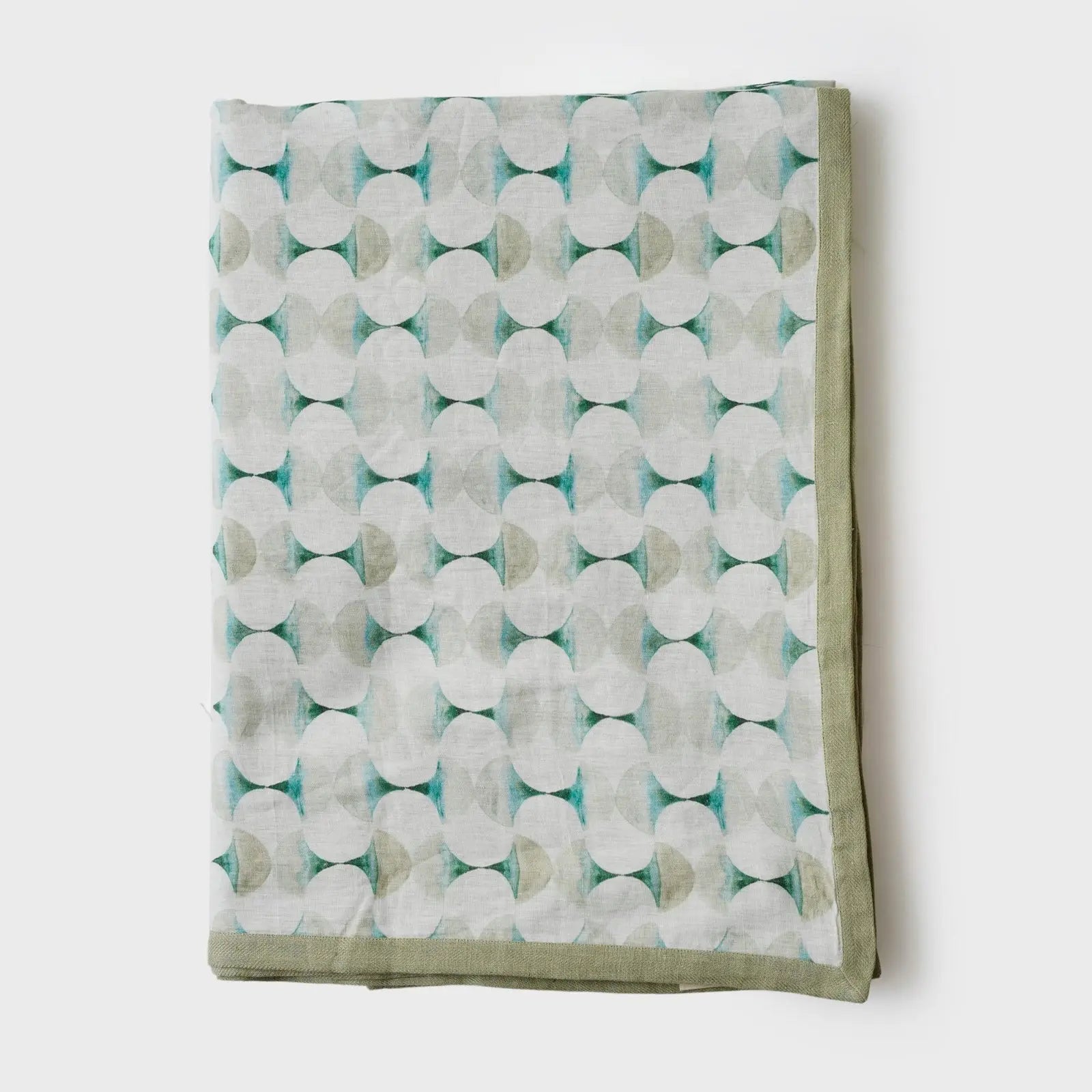 Cove Teal Linen Bedspread SanctuaryLiving