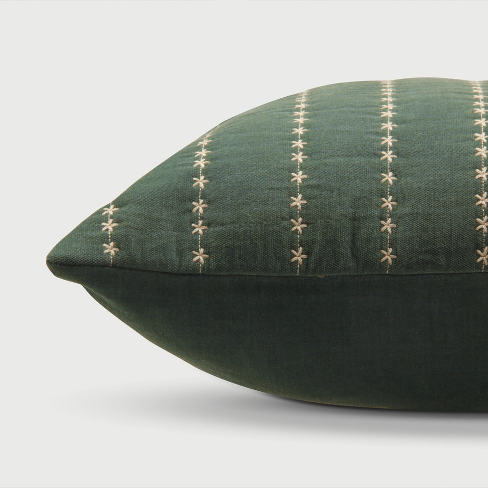 Sitara Eucalyptus Velvet Cushion Cover