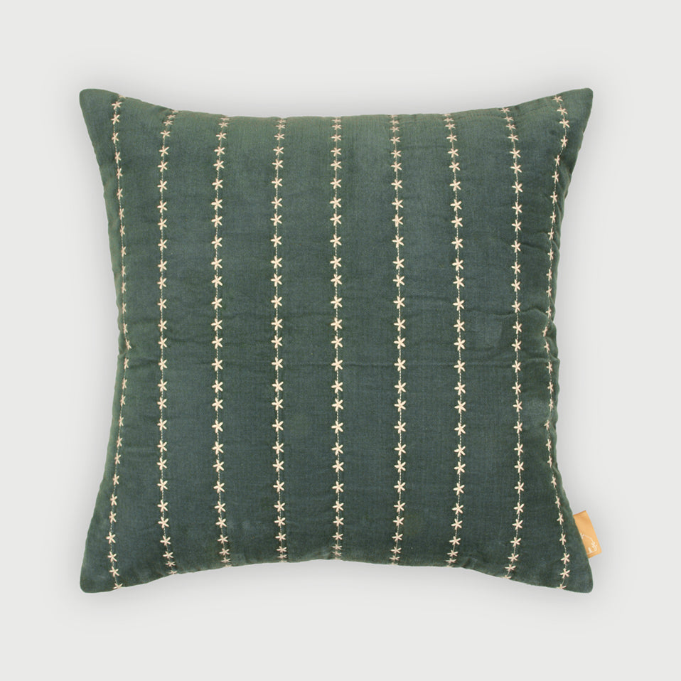 Sitara Eucalyptus Velvet Cushion Cover