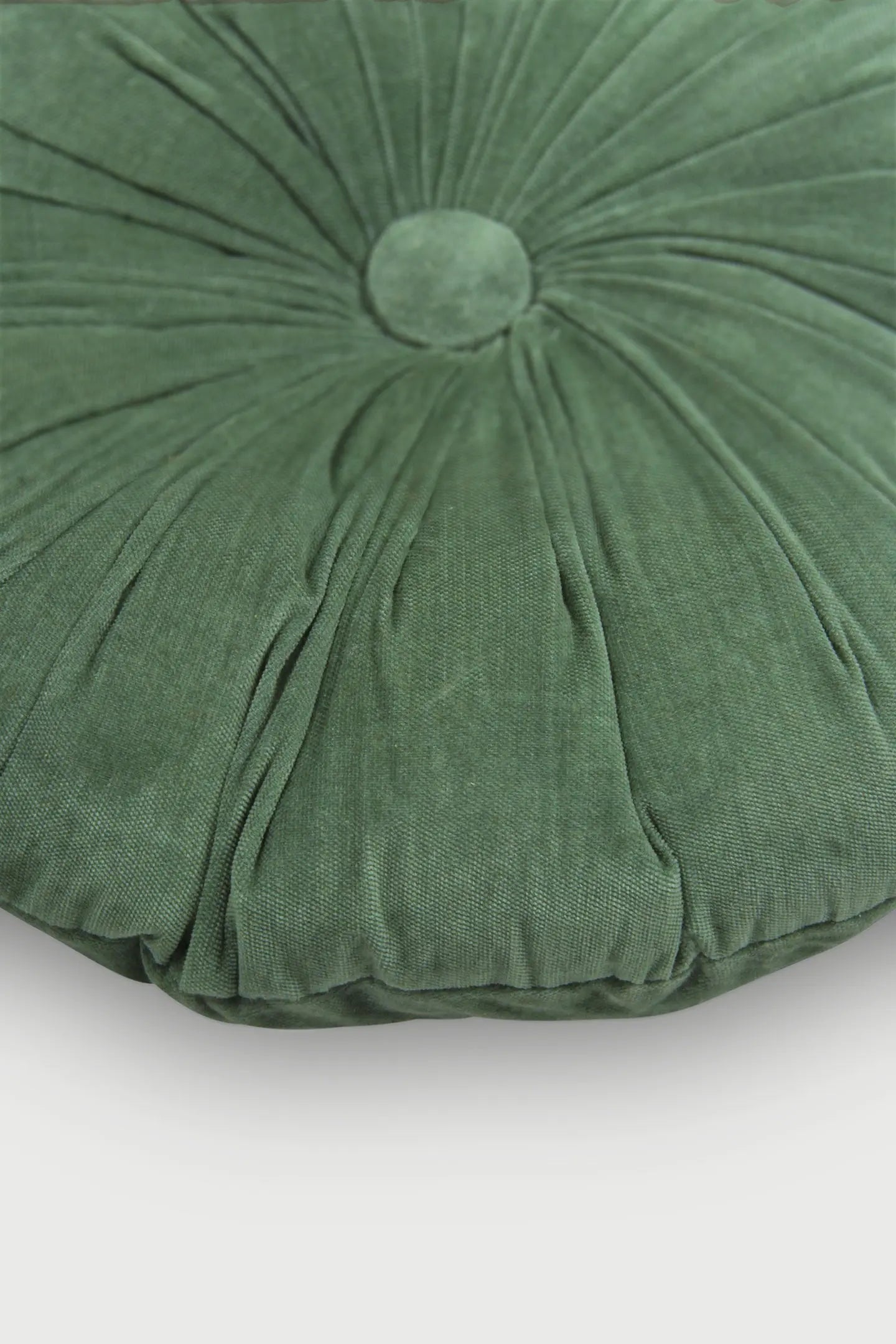 Cuddle Eucalyptus Velvet Round Cushion SanctuaryLiving
