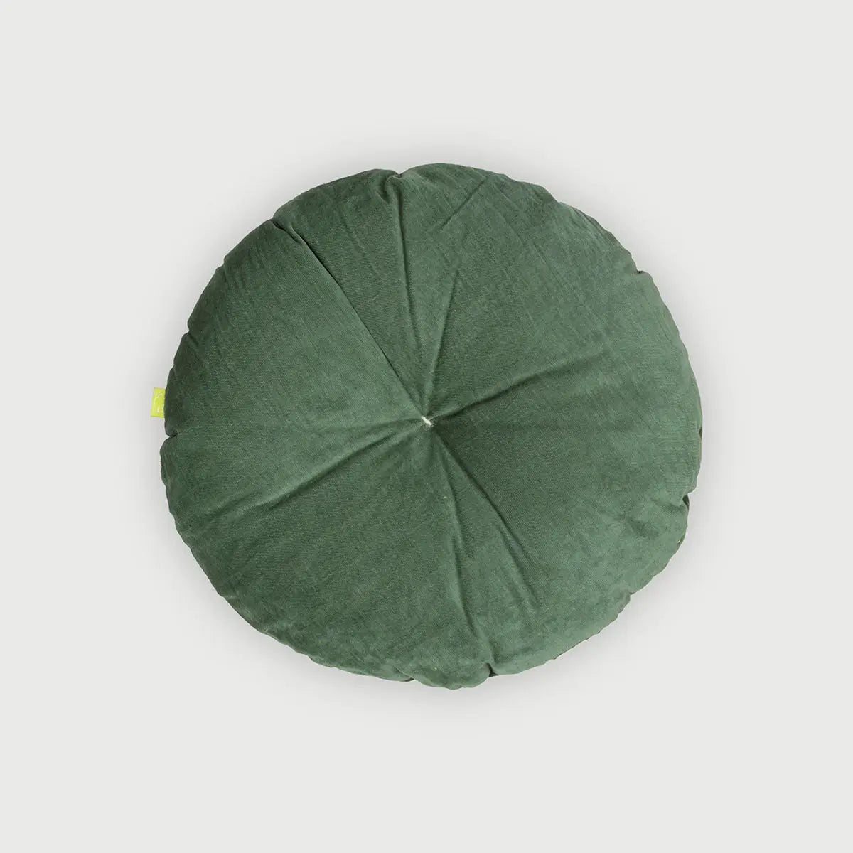 Cuddle Eucalyptus Velvet Round Cushion SanctuaryLiving