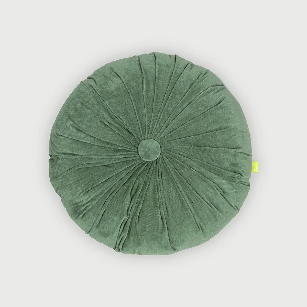 Cuddle Eucalyptus Velvet Round Cushion SanctuaryLiving