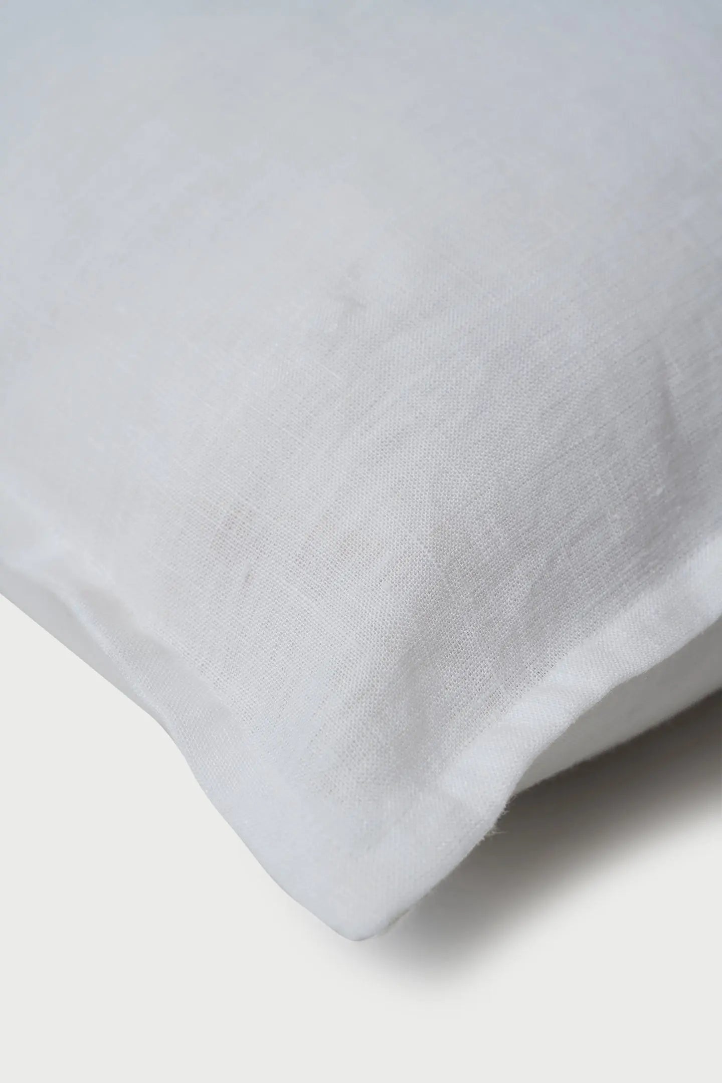 White Linen Pillow Cover SanctuaryLiving