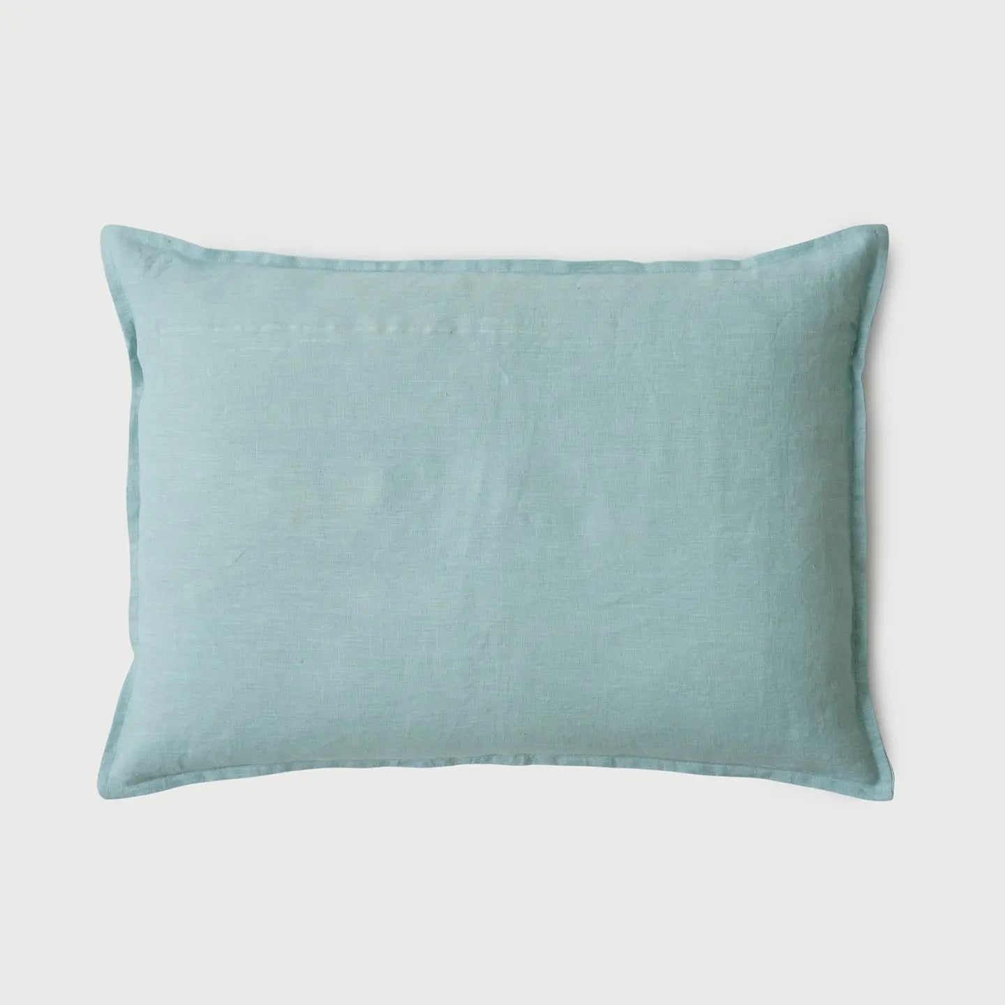 Powder Blue Linen Pillow Cover SanctuaryLiving